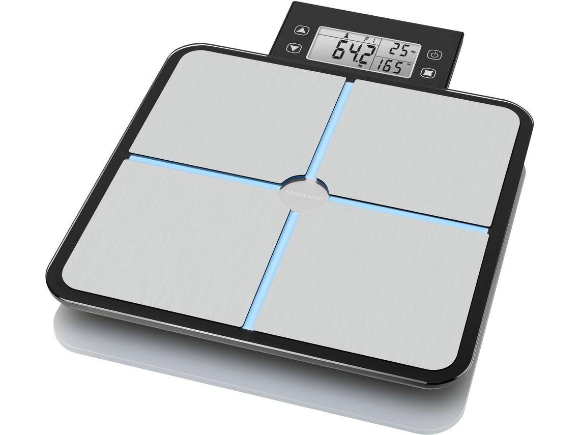 Báscula digital medisana BS 460, pantalla LCD de gran tamaño, medición precisa hasta 180 kg
