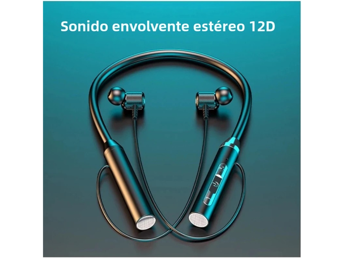 Fones de Ouvido Sem Fio Bluetooth 5.0 com Faixa para Pescoço, Fones de Ouvido Estéreo À Prova D'água, Fones de Ouvido Magnéticos. MDUG
