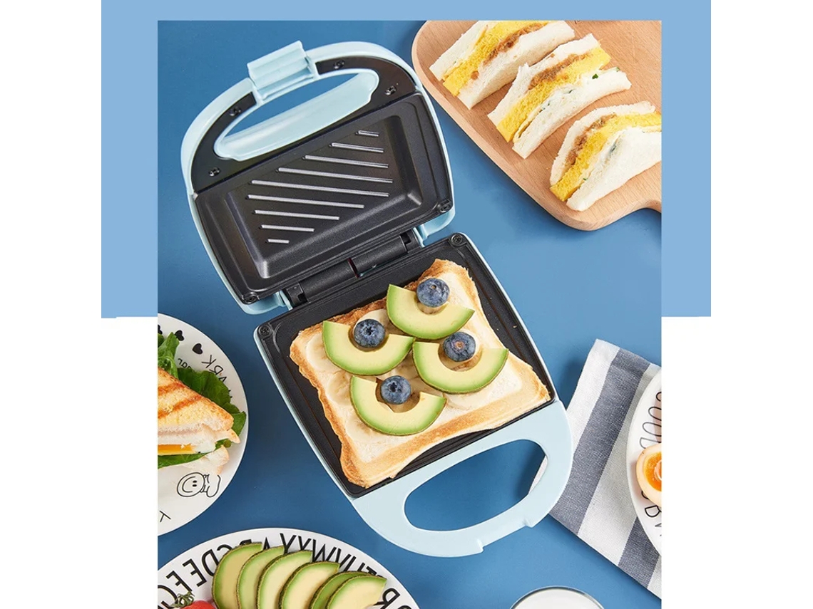 Sandwichera multifuncional de calentamiento rápido, tostadora para desayuno en casa, cocina, bandeja eléctrica para hornear, tortilla de rosbif Trimtide