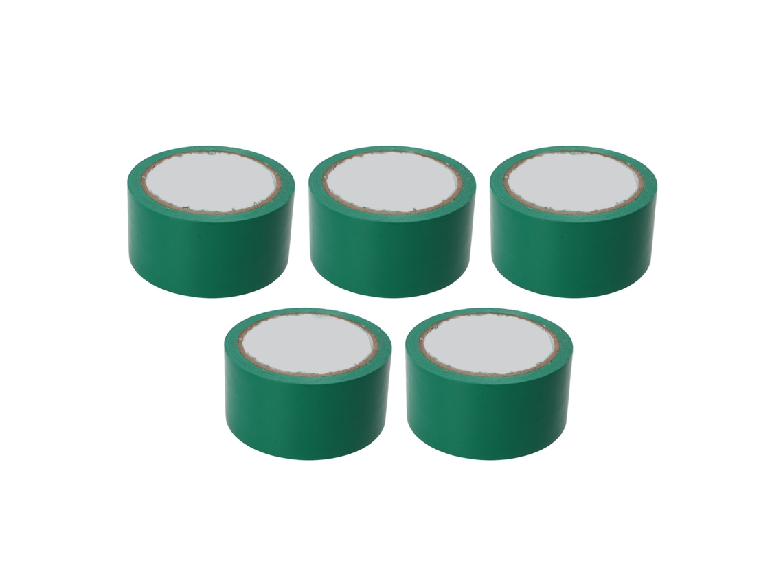 5pcs Fita De Marcação De Piso 5cm Largura Adesiva Para Quadras De Basquete Vôlei Tênis Ginásio Verde
