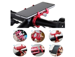 Soporte Para Teléfono De Bicicleta Fabricado En Aleación De Aluminio Al6063 Para Teléfonos De 3,5" A 6,2", Ajustable Para Bicicletas De Montaña Y De Carretera.