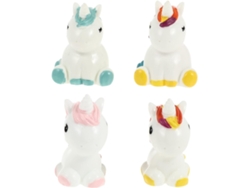 Conjunto 4 Figuras Unicornios Miniatura, Adorno Para Micro Paisajes, Estatua Unicornio Resina.