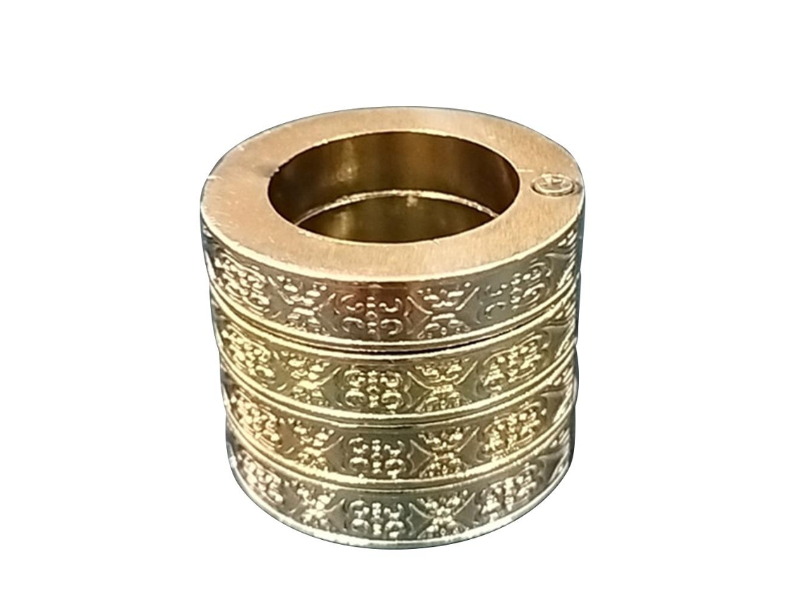 Rebe-4 Piezas Anillos Vintage Hexagonales O Redondos Fabulosos Para Mujer Y Hombre Anillos De Dedo Al Aire Libre