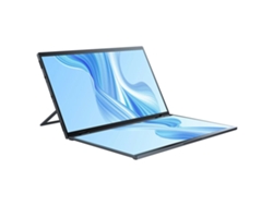 Monitor portátil plegable Ustation Delta de 15,6 pulgadas con doble pantalla para portátil y extensor de pantalla plegable de 360°