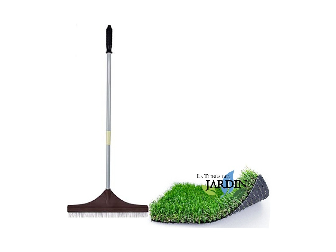 Pack Cepillo Mango Extensible | Cepillo Cesped Artificial Con Mango Ajustable 0,68/1,22 M | Césped Y Alfombrillas