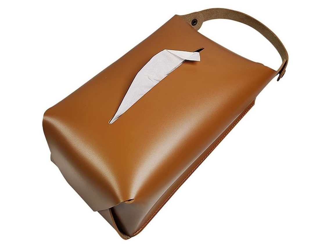2026-caja De Pañuelos De Cuero Colgante Para Salón Baño Coche Mesa De Café Diseño Creativo Resistente A Manchas