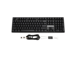 Teclado Mecânico 108 Teclas 3 Modos Switch Linear Rgb Sem Fio 2.4g Bluetooth 5.0 Type C Para Gaming