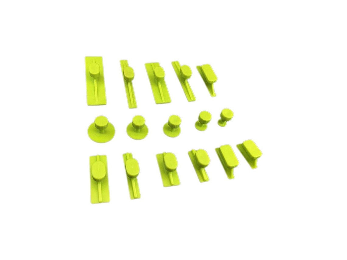 Kit con 16 cámaras de tracción, ABS y distancia para carrocería de automóviles, compatible con martillos deslizantes (extractores).