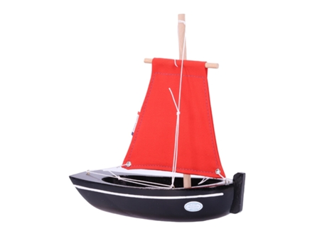 Barco TIROT (Madera - Negro - 22 cm)