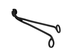 1 Pieza De Tijeras Con Clip Para Mecha De Vela En Forma De Corazón, De Acero Inoxidable Chapado En Negro.