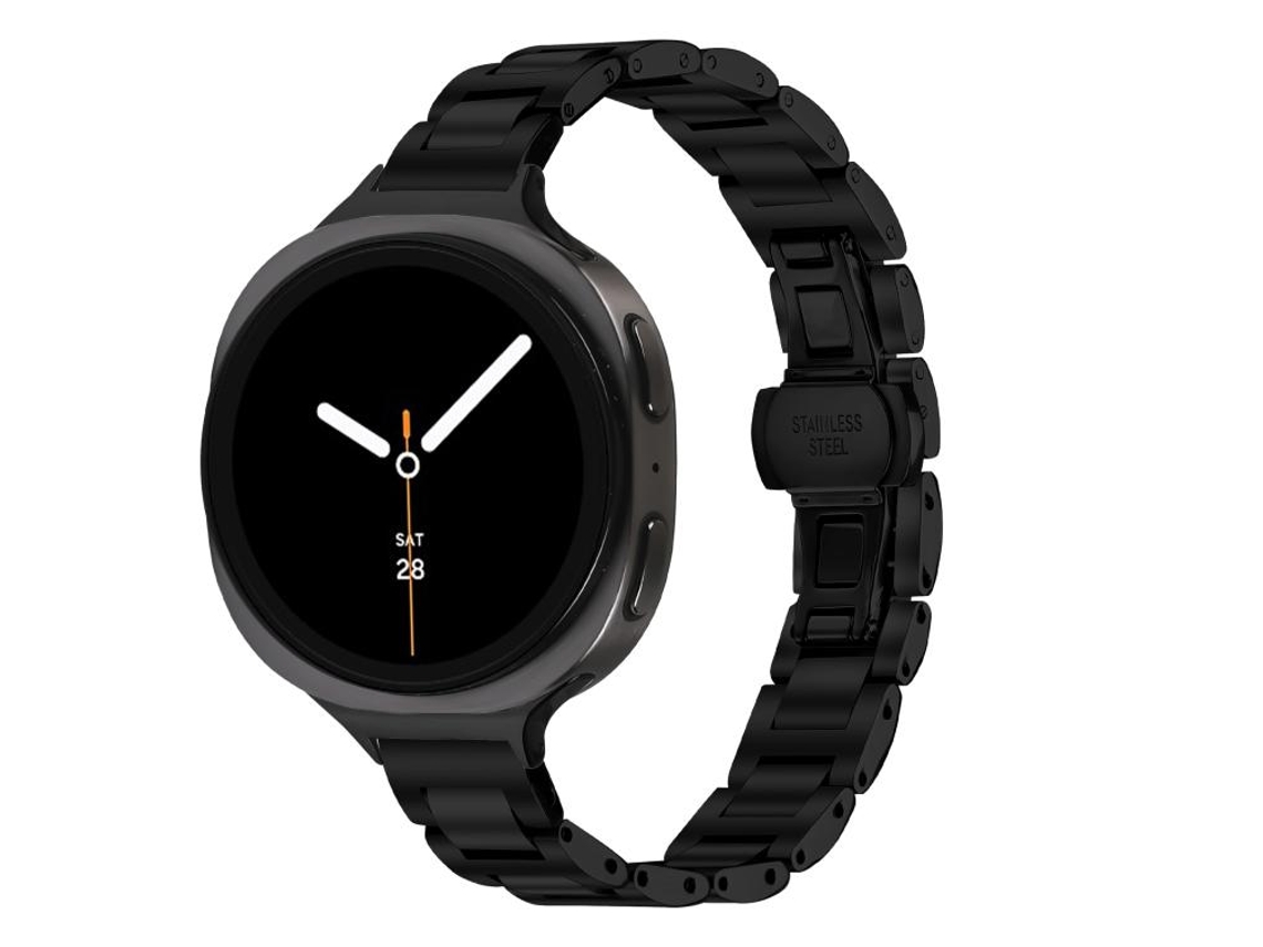 Correa de acero inoxidable para Samsung Galaxy Watch Ultra con cierre de mariposa fino CSYY (47 mm)
