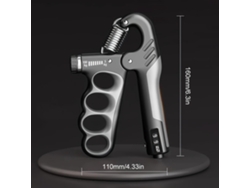 Entrenador de fuerza de agarre con expansor mecánico de muñeca con conteo de resistencia ajustable gris Siurn