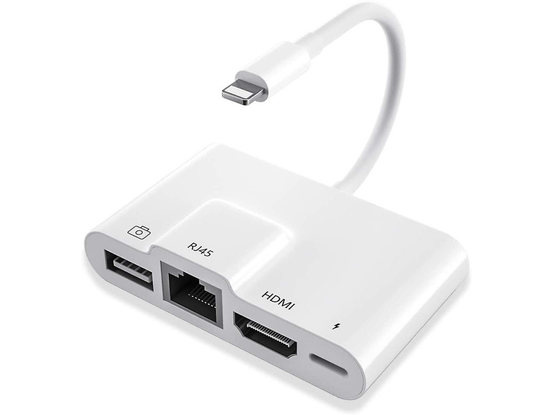 Adaptador De Iluminación Hdmi 4 En 1 YIZHOOD Inf107 Blanco