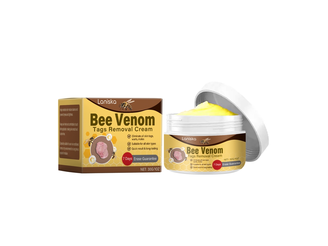Crema calmante para la piel con veneno de abeja para una piel radiante.