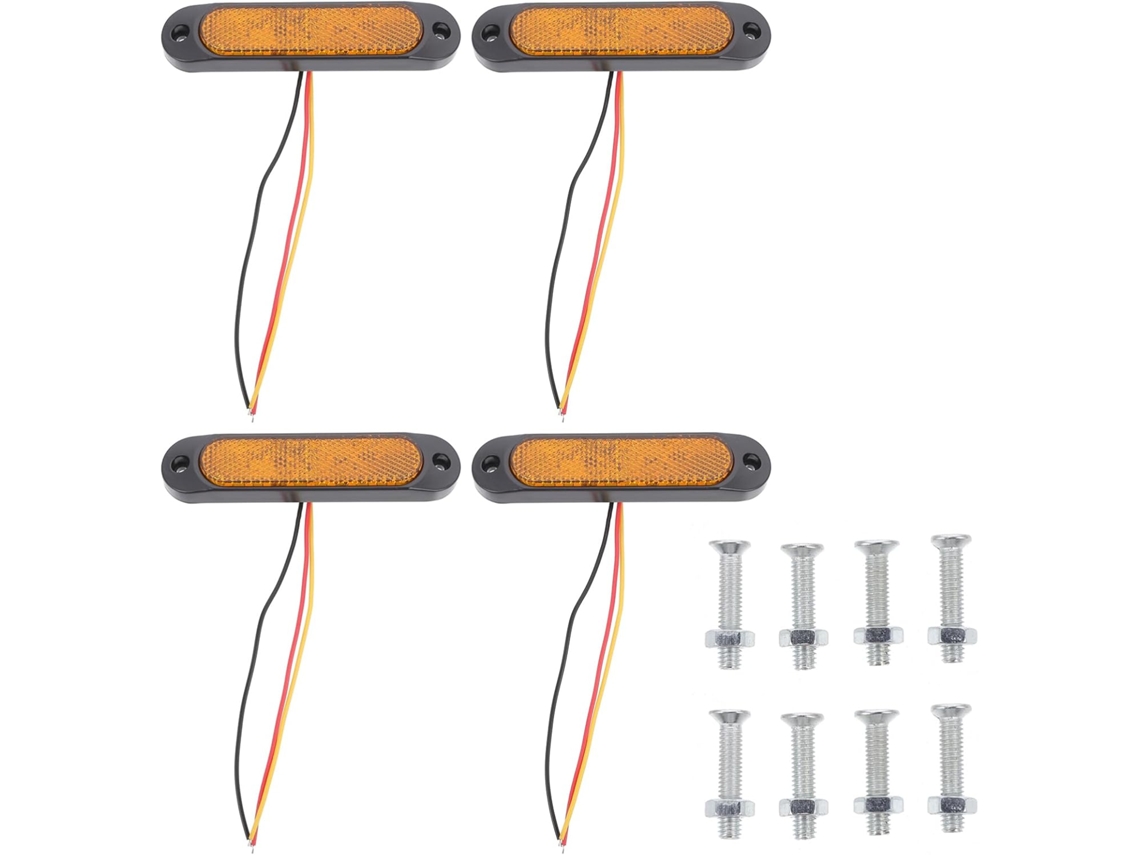 Luces Laterales Led De 27 Pulgadas, 4 Piezas, Para Camión/remolque, Voltaje 10-