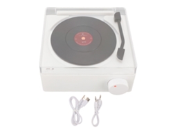 Reloj Despertador Estéreo Retro Con Bluetooth Y Sonido Nítido, Pequeño, Blanco, Para Dormitorio.