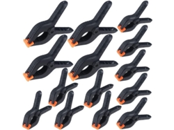 Pinzas De Resorte De Nylon, 14 Piezas Clip Con Agarre Fuerte 4 Y 6 Pulgadas Para Carpintería Y Diy