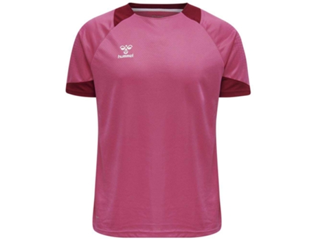Camiseta de Hombre para Fútbol HUMMEL Lead Poly Rosa (L)