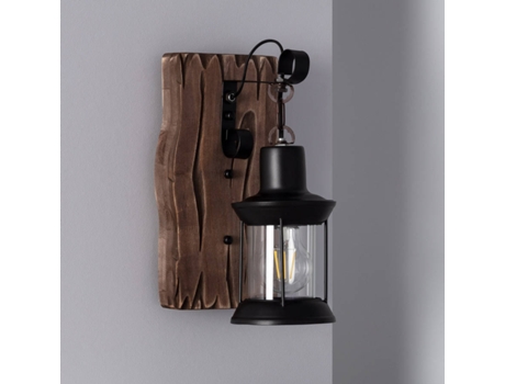 Lámpara de Pared LEDKIA Fanala (Negro - E27 - 40 W)