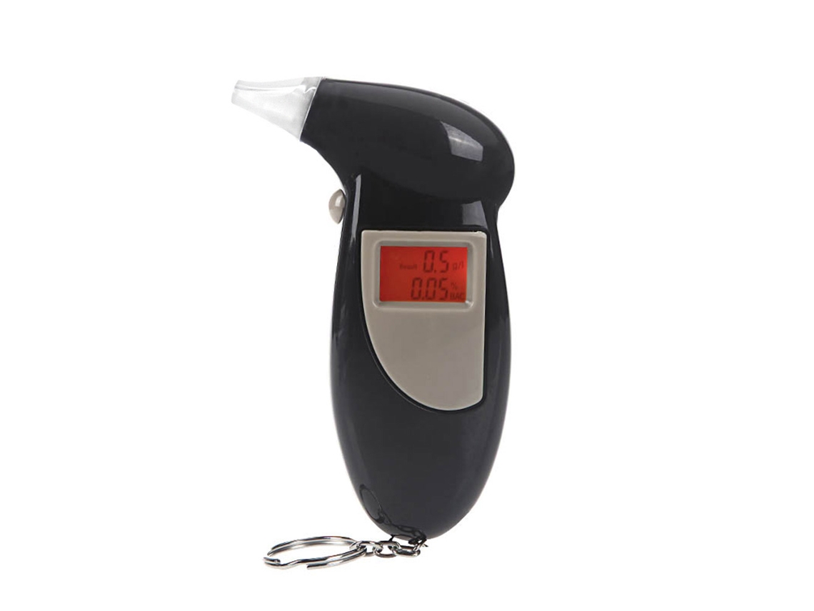 Alcoholímetro Digital Con Pantalla Lcd Retroiluminada Y Alerta Audible, Mini Analizador De Aliento Digital Portátil.