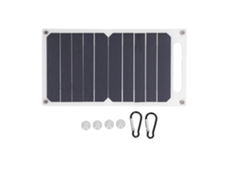 Cargador Multifuncional Portátil Con Panel Solar De 6 W Y 5 V Para Teléfonos Móviles, Viajes Y Acampada.