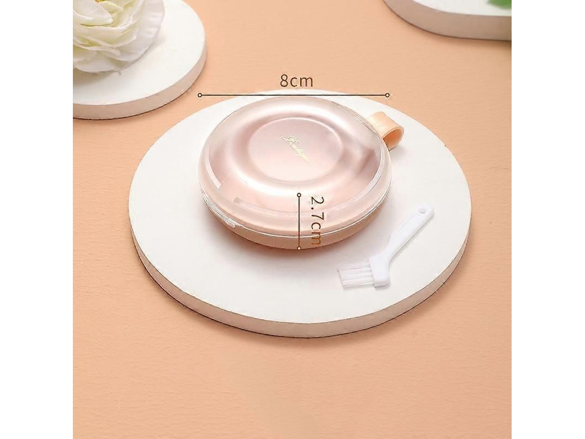 Estuche Rosa Para Guardar Y Limpiar Dentaduras Postizas, Mini Portátil, 2 Unidades.