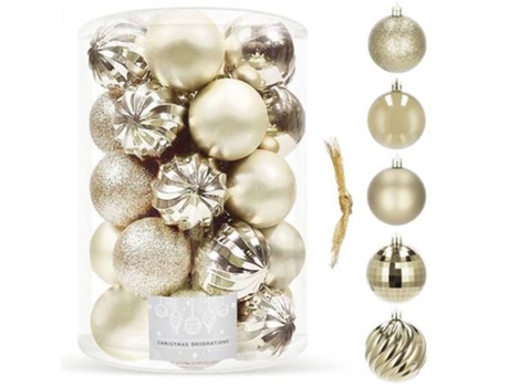 Pack de Bolas para Árbol de Navidad con 20 Piezas