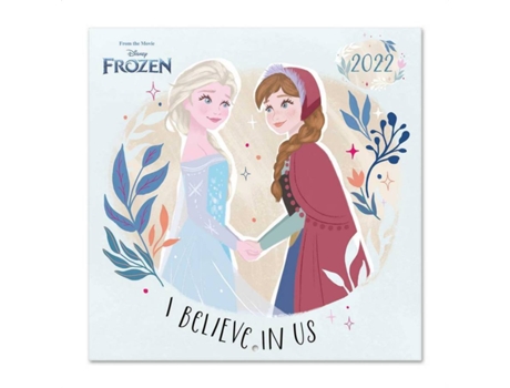 Calendario Pared 2022 30x30 frozen grupo erik disney incluye 12 meses │ mensual de anual producto con licencia