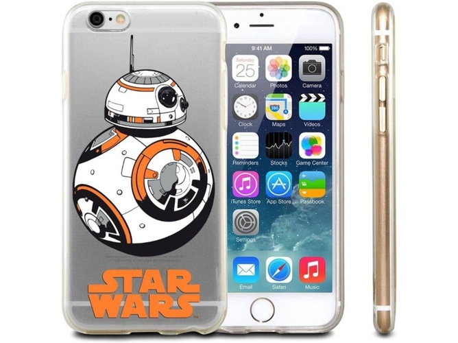 Funda iPhone 6, 6s, 7, 8 DISNEY STARS Star Wars Naranja