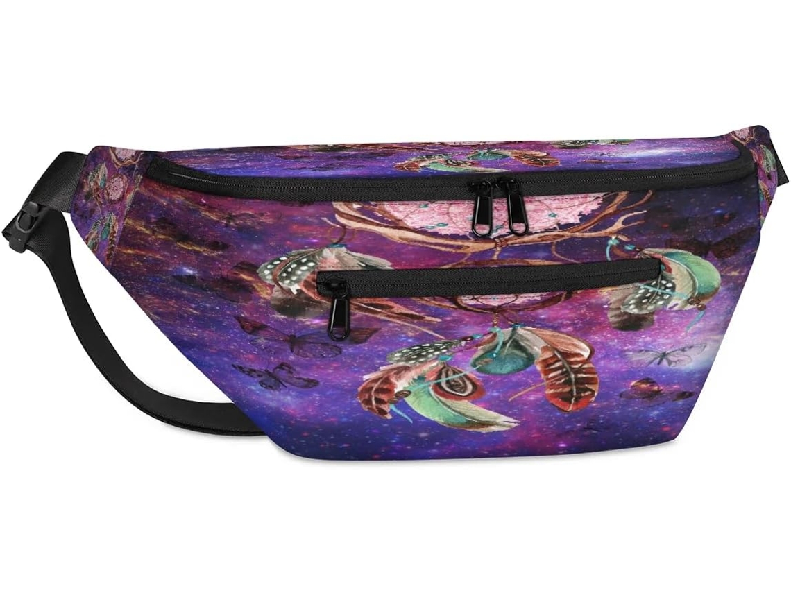 Bolso Bandolera Unisex Tropicallife Galaxy Dream Catcher Para Hombre Mujer Gran Capacidad Informal Viajes D