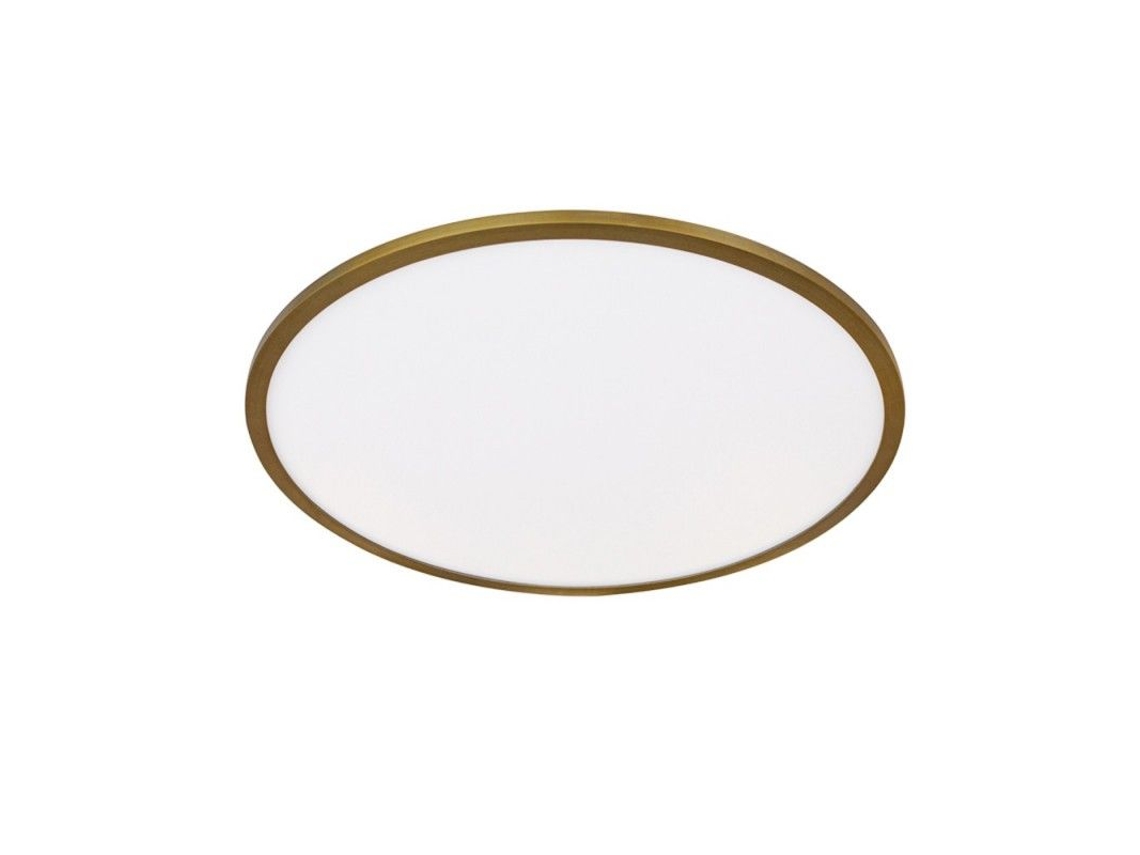 Plafón Led May Ø60cm (60w 3000k 4800lm) Ip20 Fabricado En Aluminio Color Cuero