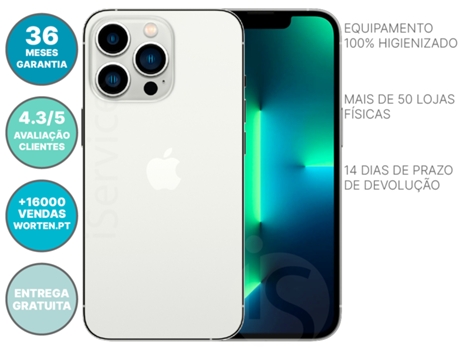 iPhone 13 Pro Max APPLE (Reacondicionado Marcas Mínimas - 6.7'' - 128 GB - Plata)