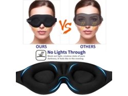 Kaload Máscara Dormir Rosa Homens Mulheres Formato 3d Contorno Anatômico Dormir Noite Bloquear Luz Macia Confortável Viagens Ioga Cochilos