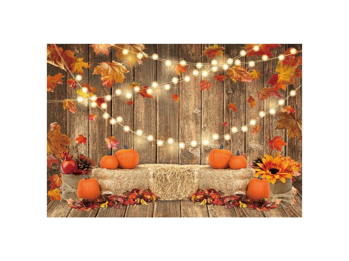 Fondo fotográfico de calabaza para fiestas, decoración de otoño y Acción de Gracias NEVEANCE