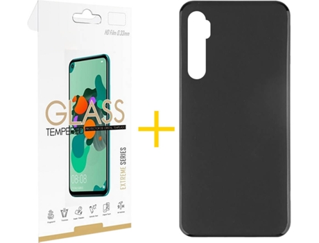 Kit Funda + Protector de Pantalla Xiaomi Mi Note 10 Lite SKYHE Liso (Negro)