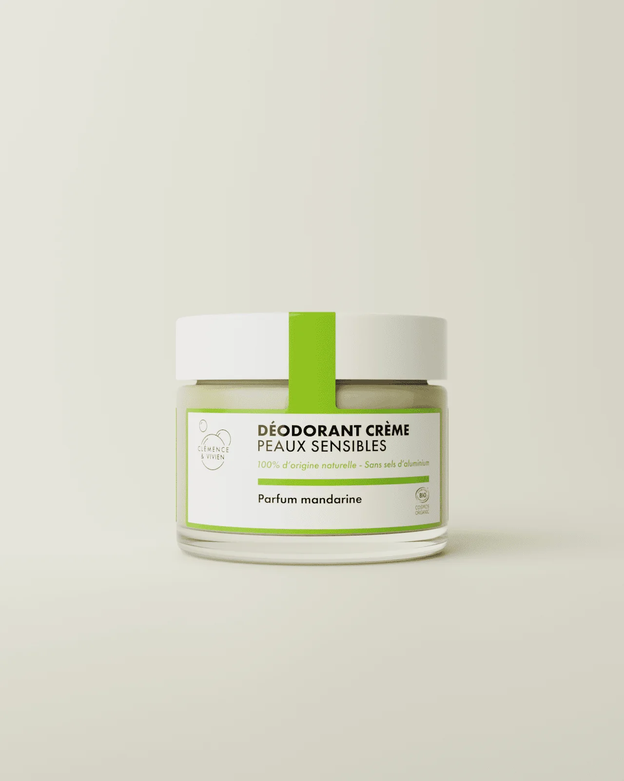 Desodorante biológico Clemenceviviene sin bicarbonato para pieles sensibles (50 ml)