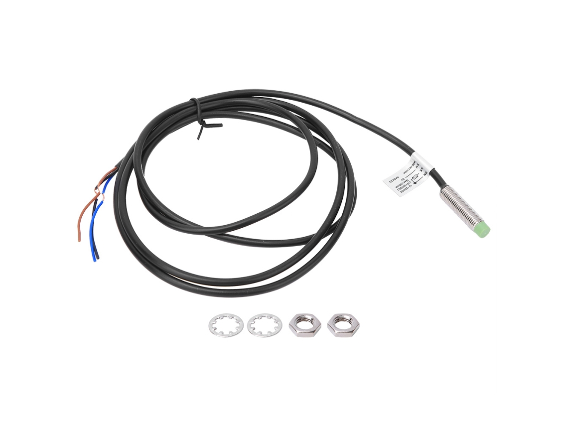 Sensor De Proximidad Inductivo Berm Pr08-2dn Dc10-30v, 3 Cables, Npn No 2 Mm, Φ8 Mm, Ip67