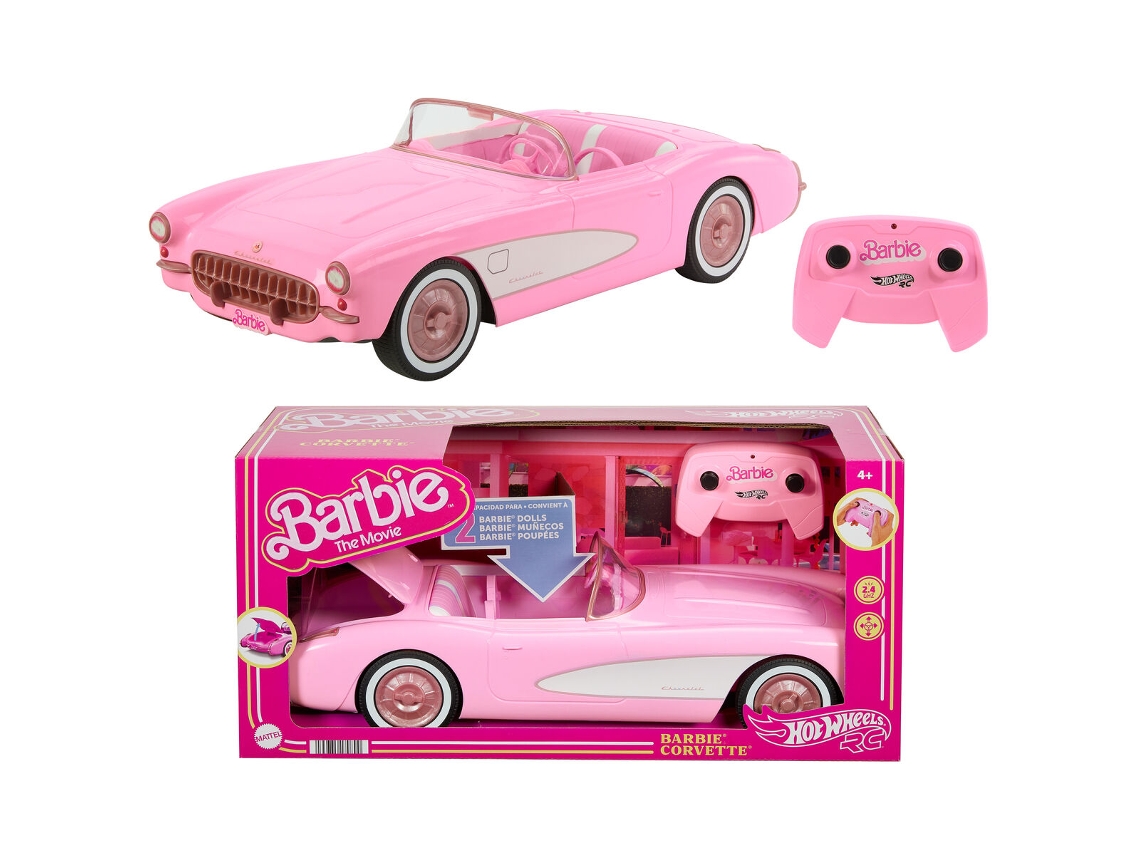 Vehículo BARBIE The Movie Hot Wheels RC Corvette