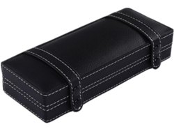 Estojo Para Caneta Solustre Em Couro Pu Para Uma Única Caneta, Estojo Leve Para Caneta Tinteiro, Preto, Caixa De