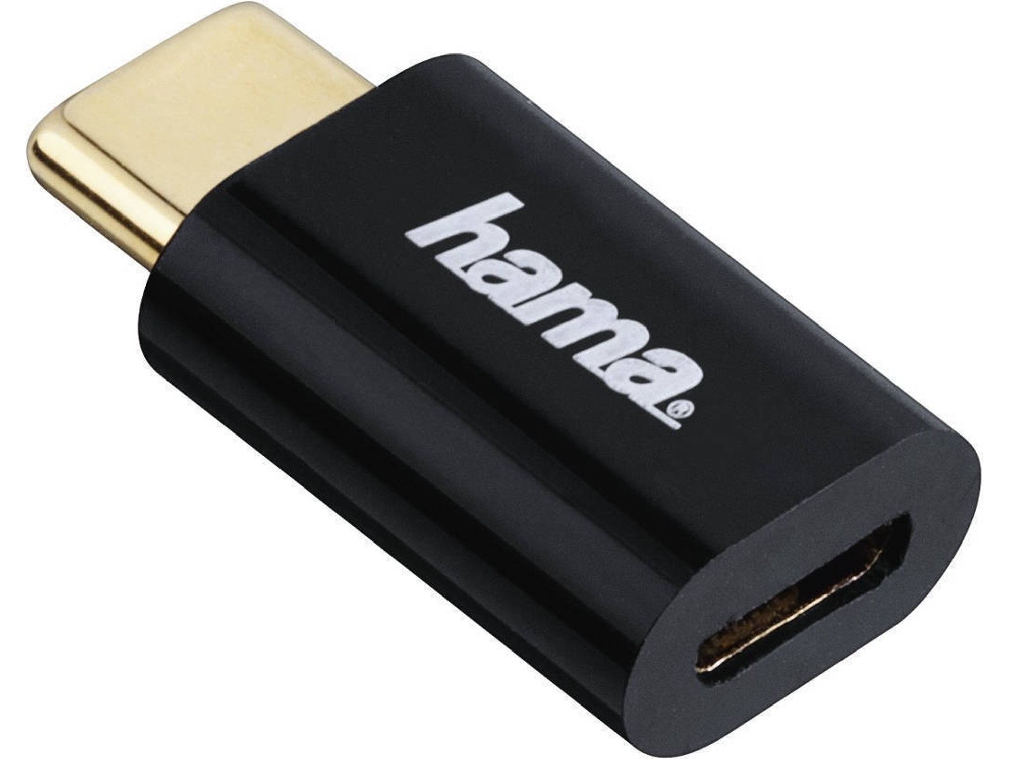 Adaptador HAMA 00178399 (Micro USB - Negro)