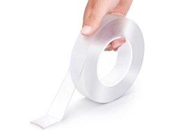 Fita Dupla Face Forte, Reutilizável E Removível, Transparente Para Parede, Quadros, Tapete E Itens Domésticos (3m)