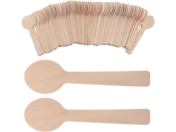 Juego De 100 Cucharas De Madera Para Ollas, Especias, Café, Miel Y Helado.