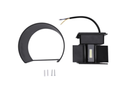 2026-lámpara De Pared Led Exterior 12w Ip65 Impermeable Aluminio Luz Fría Blanca Ac85‑265v Carcasa Negra