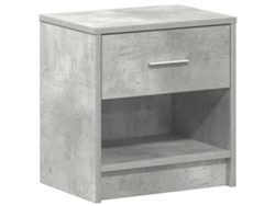 Mesita de noche 39x28x41 cm Gris cemento EXCLUSIVA DE MAISON