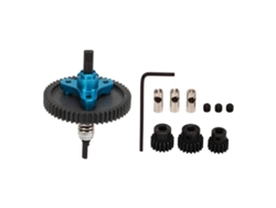 Juego De Engranajes Diferenciales Rc 54t Con Piñones De 15t, 17t Y 19t Para Traxxas Slash Blue