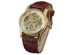 Reloj Automático Mecánico Para Hombre Forsining Con Dial Personalidad De Aleación (oro Blanco)