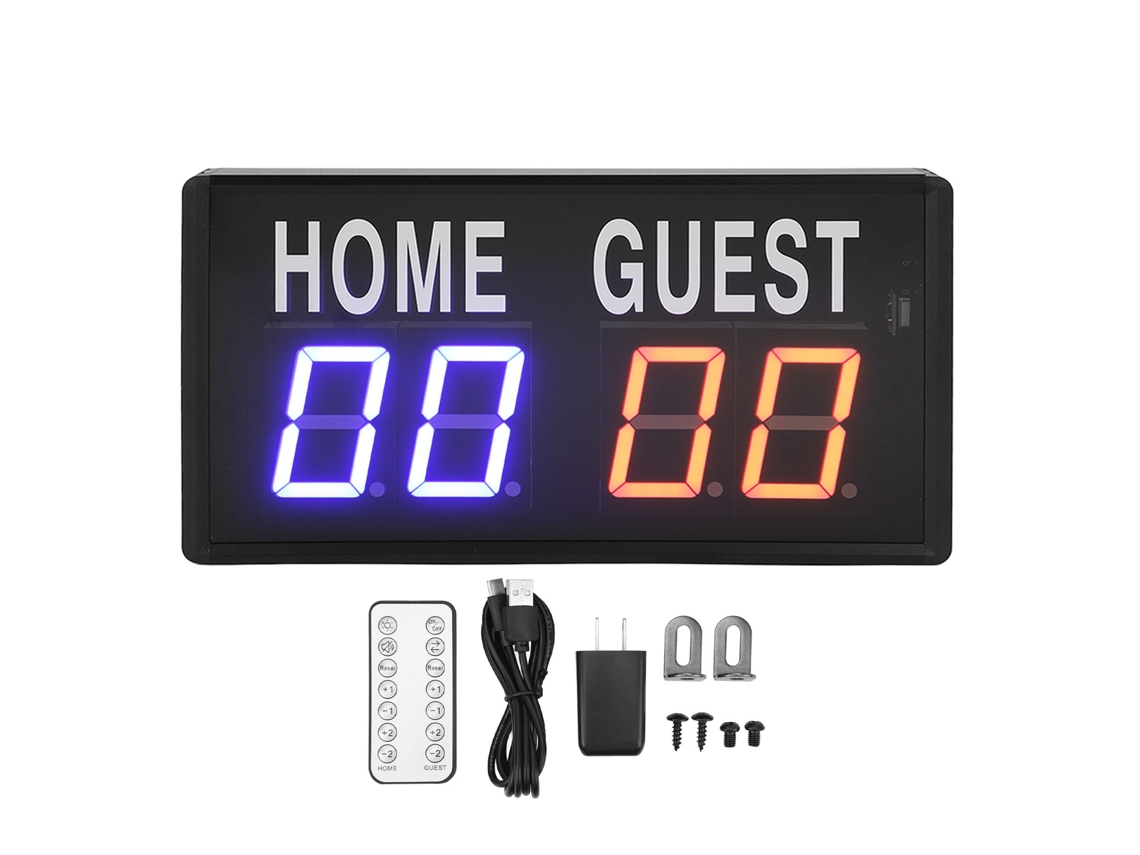 Jinwei-marcador Digital De Mesa De Aluminio Con Control Remoto 100‑240v Para Baloncesto Voleibol Plug Us