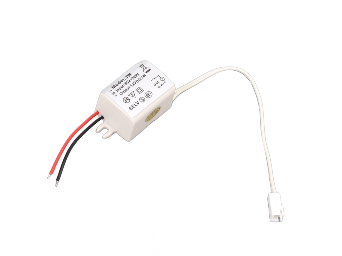 2026-adaptador De Alimentación Led Dc12v 3w Con Protección Contra Sobrecarga Para Tiras Led Bombillas Industriales