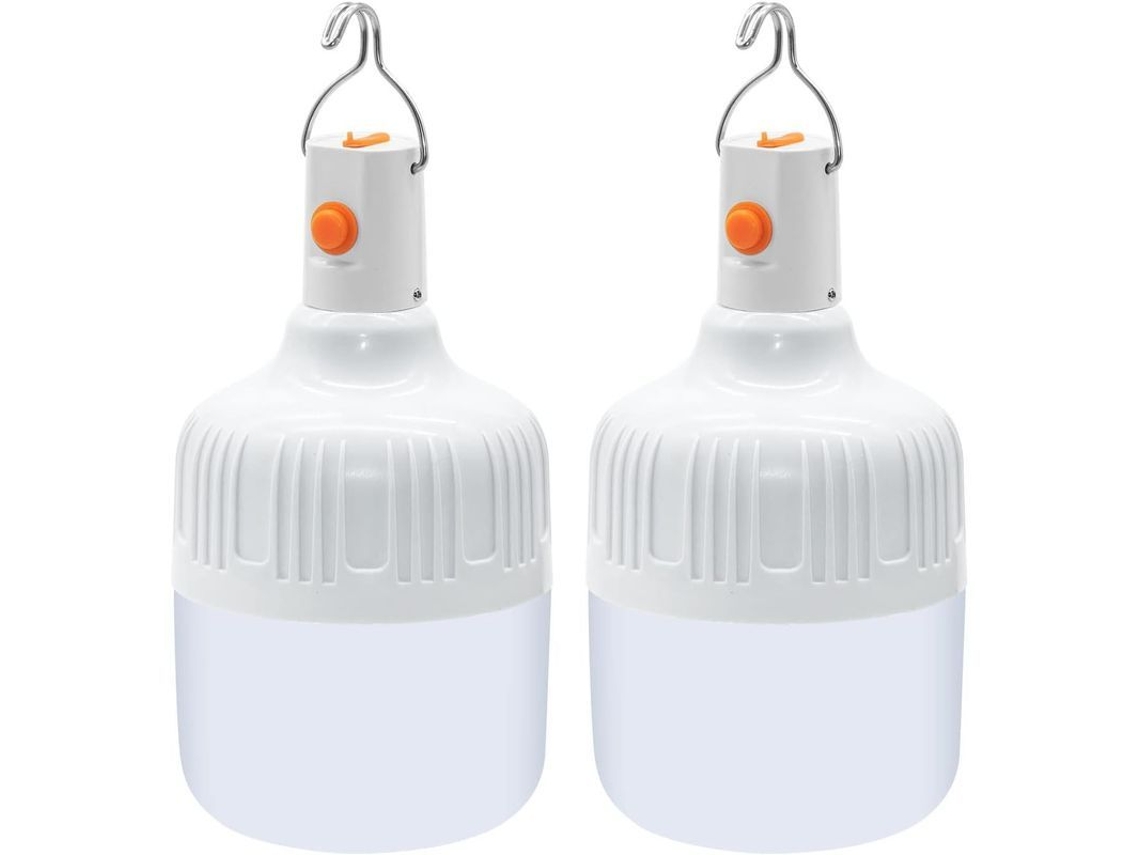 2026-2 Linternas De Camping Portátiles, Lámpara Recargable Usb 500 Lúmenes Super Brillante Con 2 Modos De Luz Impermeable