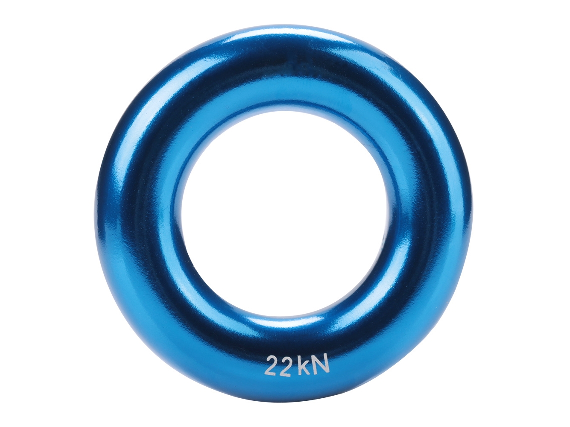 Anillo Redondo De Aluminio Para Rappel Con Tensión Perfecta, Aleación De Aluminio Para Escalada, Azul.